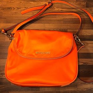 Michael Kors Tangerine Bedford Flap Crossbody Bag